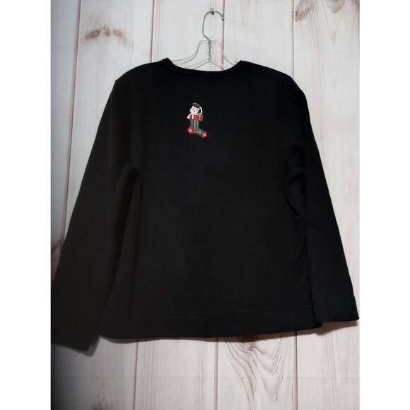 Christmas‎ Shirt Ladies Medium Black Bechamel Cat Christmas Stocking - Picture 2 of 6